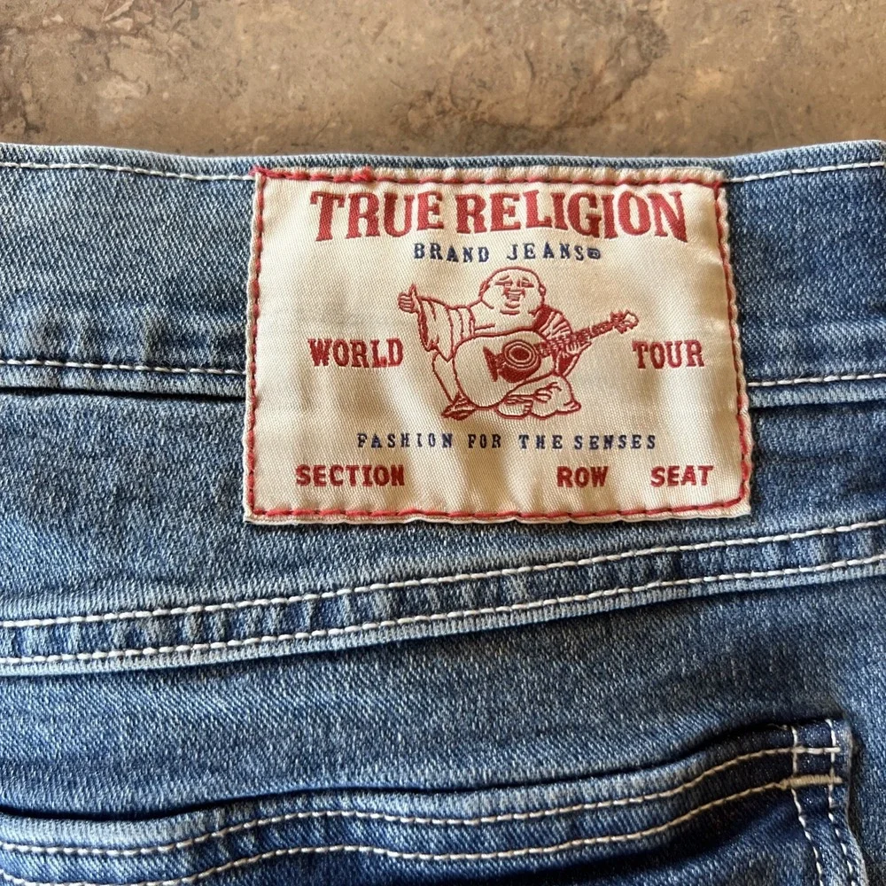 True Religion Jeans Geno Mens 32 Relaxed Slim Flap Pockets